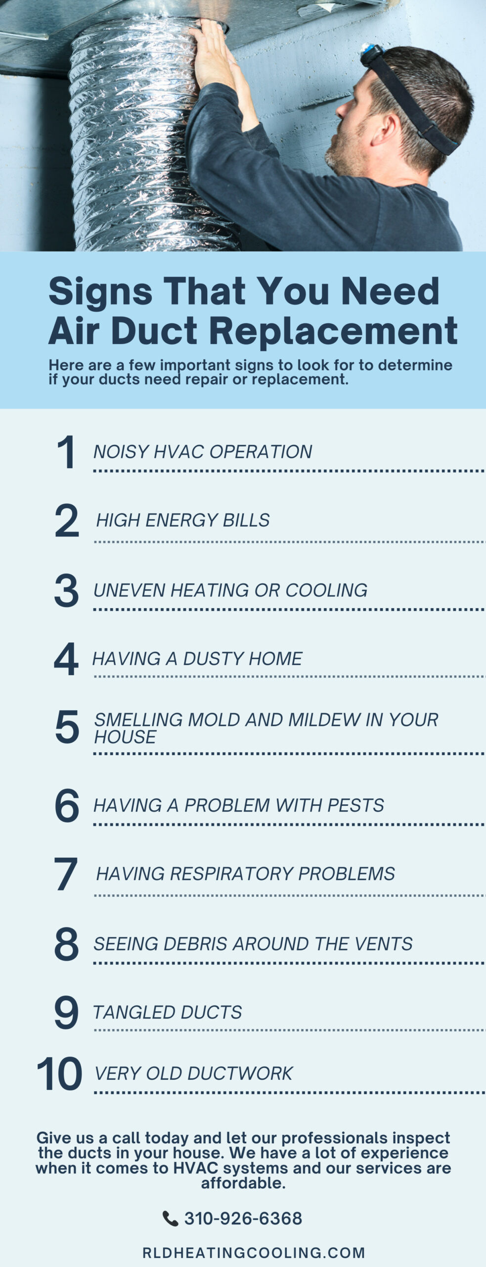 Signs That You Need Air Duct Replacement Infographics