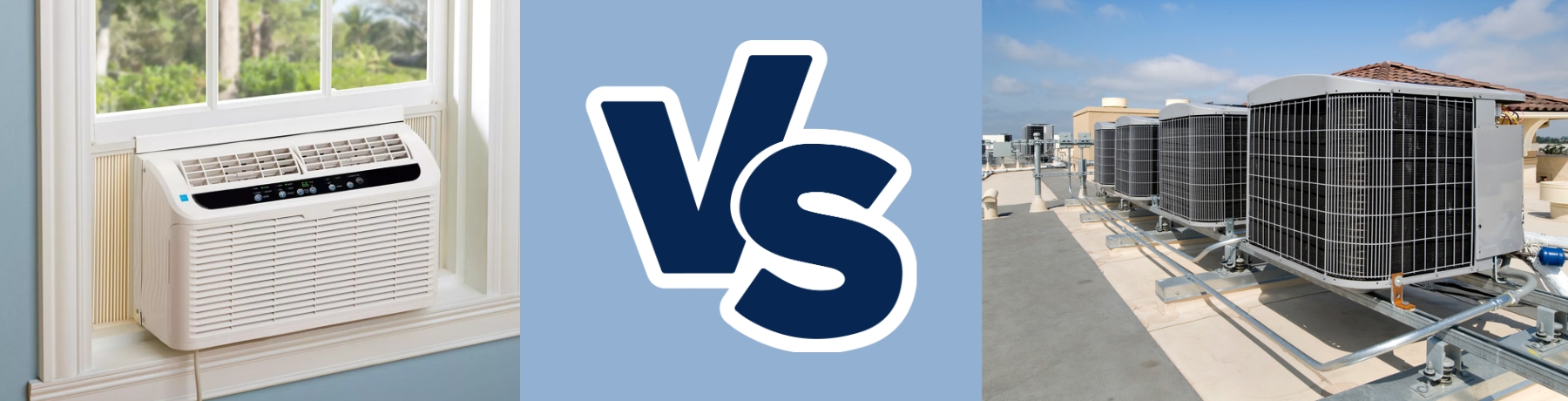 Window AC vs central AC features and differences