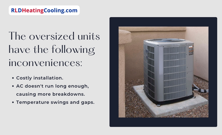 Signs your AC system is oversized